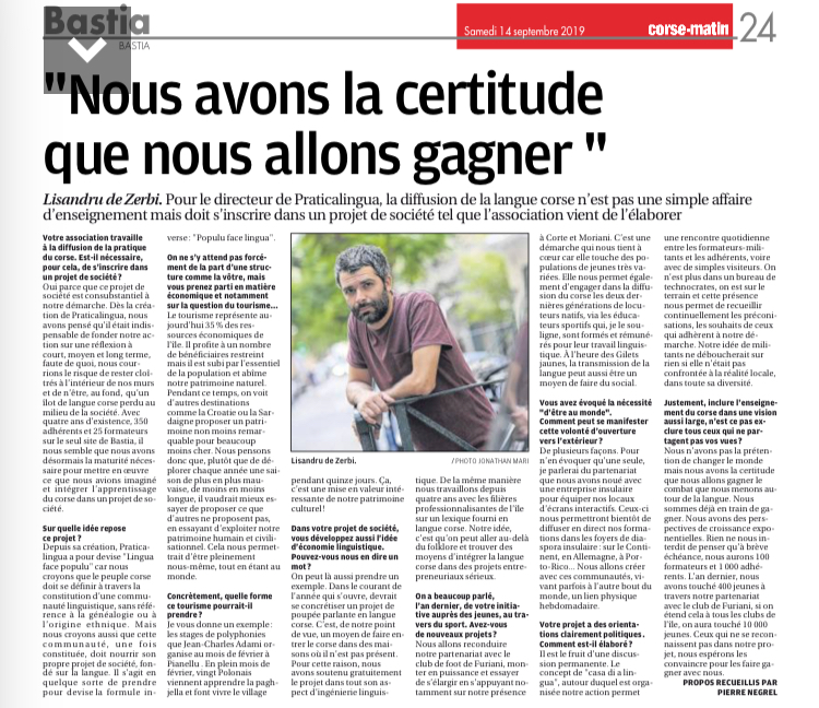 "Simu siguri ch'avemu da vince !"