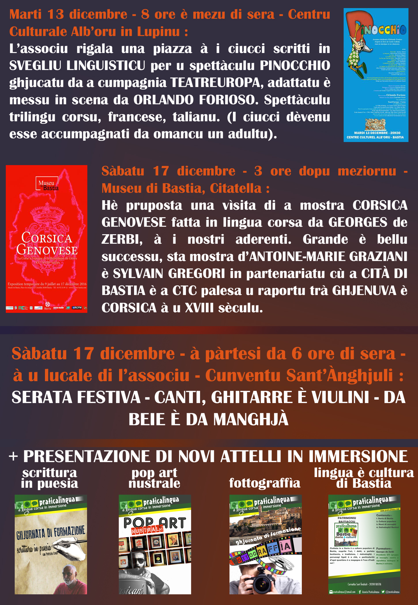 Praticalingua festighjeghja à Natale