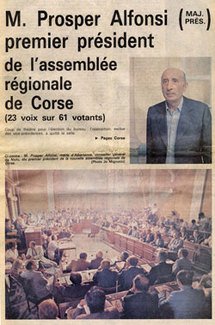 STORIA DI CORSICA : 1982, creazione di l'Assemblea di Còrsica