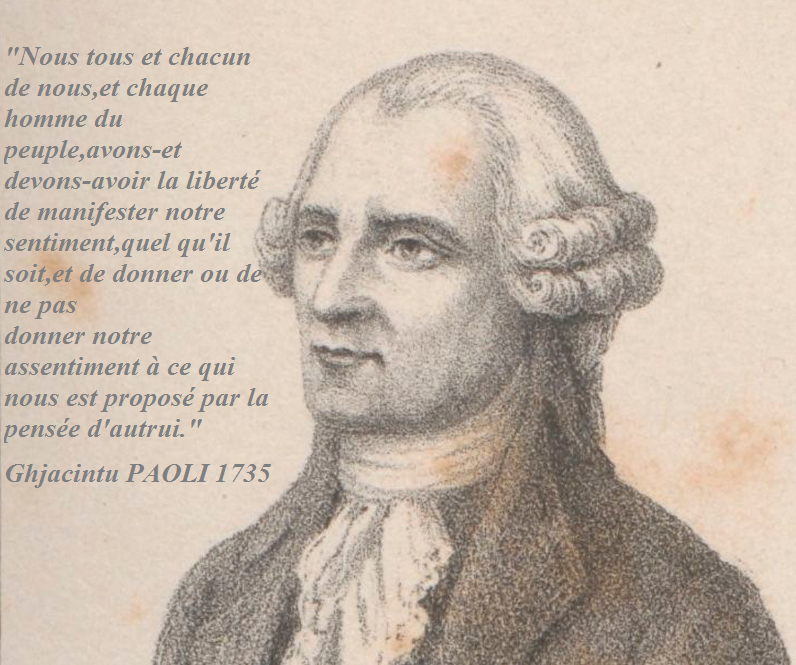 STORIA DI CORSICA-PERSUNAGI: Ghjacintu Paoli 1690-1768