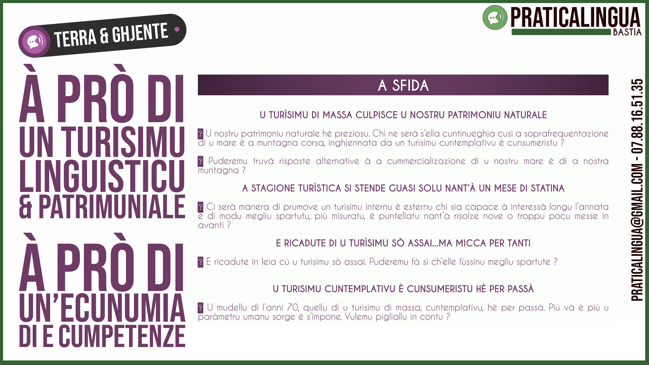 PRUGETTU TERRA È GHJENTE