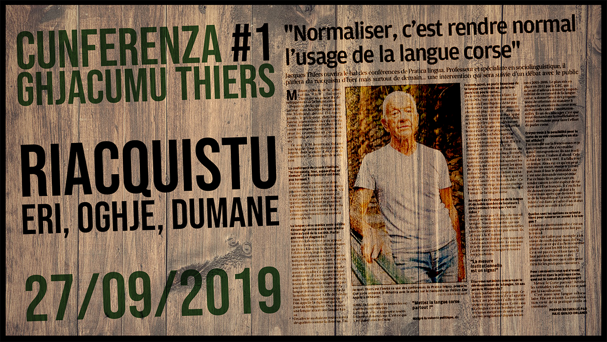 Ciculu di cunferenze : "RAGIUNATE IN PRATICALINGUA"