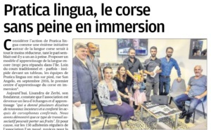 Rientrata 2017 - articulu di Julian Mattei in Corse-Matin