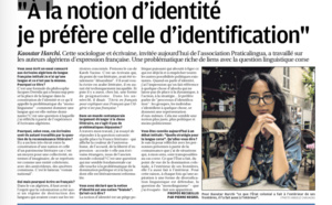 Intervista di Kaoutar Harchi per a restituzione 2019 di Praticalingua