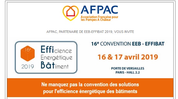 L'AFPAC vous invite à la 16e Convention EEB-EFFIBAT L'AFPAC vous invite à la 16e Convention EEB-EFFIBAT