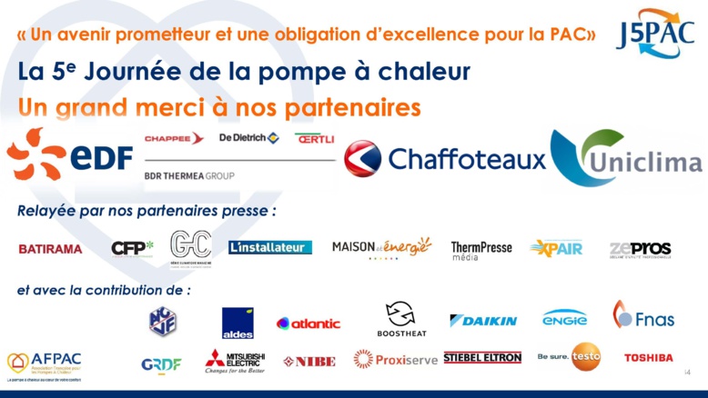 5ème Journée de la Pompe à Chaleur J5PAC - mardi 10 mars 2020