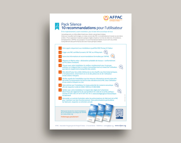 Votre tranquillité acoustique : 10 recommandations pour l'utilisateur Votre tranquillité acoustique : 10 recommandations pour l'utilisateur