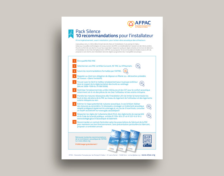 Pack Silence - 10 recommandations pour l’installateur