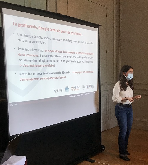 Communiqué de Presse  : En collaboration avec l’AFPG, le BRGM, la FNCCR, l’ADEME, l’AFPAC a présenté « La relance de la Géothermie »