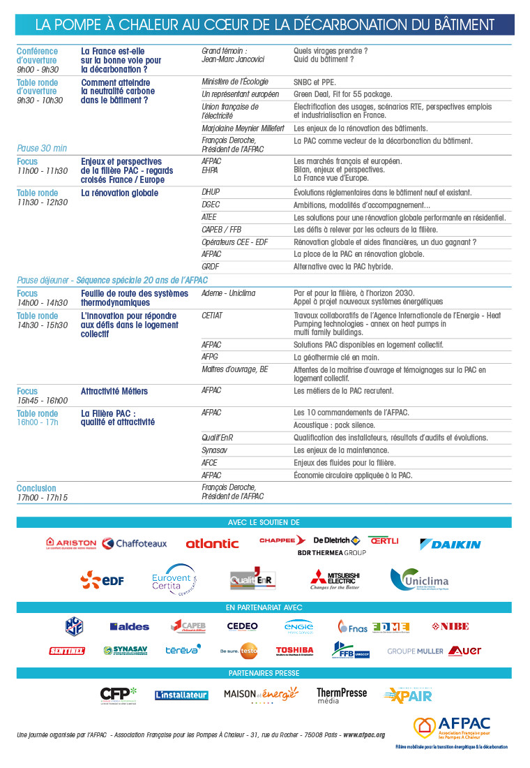 6e Journée de la Pompe À Chaleur - mardi 29 mars 2022