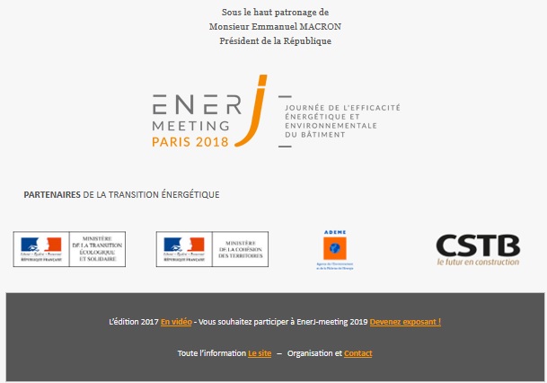 Jeudi 8 mars 2018 : journée de la RÉNOVATION ÉNERGÉTIQUE DU BÂTIMENT et tendances RE 2020, le label E+C-, un an après