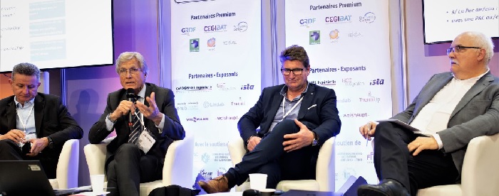 Les intervenants : Thierry NILLE, Président de l’AFPAC (Association Française des Pompes à Chaleur), Jean-Pascal CHIRAT,Vice-Président de la FNAS (Fédération Française des Négociants en Appareils Sanitaires, Chauffage, Cli-matisations et Canalisations) et de l’AFPAC, Pascal HOUSSET, Président UM-GCCP (Union des Métiers du Génie Climatique, Couverture, Plomberie), Chris-tian CARDONNEL, Consultant et Directeur de la Rédaction ThermPresse et Thierry GIRARD, Responsable national de la prescription Weishaupt France.