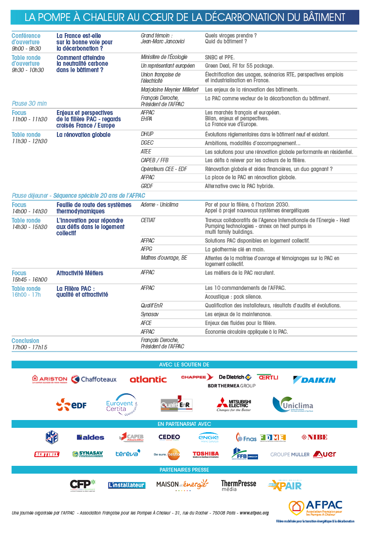 6e Journée de la Pompe À Chaleur - mardi 29 mars 2022