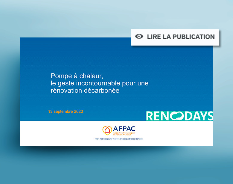 Renodays le 13 septembre 2023 : présentation de l'AFPAC