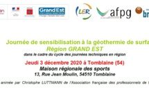 De l'AFPG : Journée de sensibilisation à la géothermie de surface Région GRAND EST