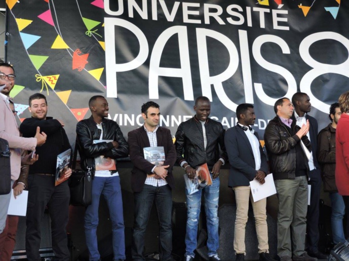 Remise des diplômes aux étudiant.e.s du DU de Paris 8 par Grand Corps Malade