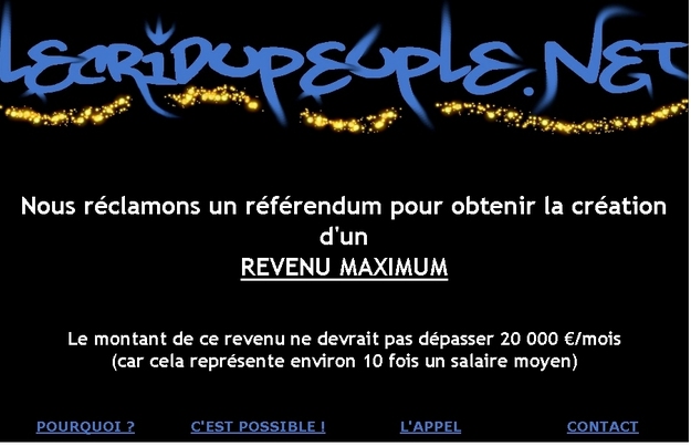 Le cri du peuple veut un référendum
