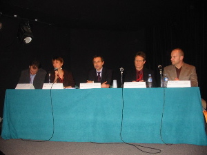 De gauche à droite: Pierre Trudelle, Joëlle André-Vert, Yves Chatrenet, Michaël Nisand, Gabor Sagi