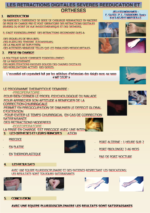 Posters présentés aux JFK2011 (Marseille 4-5 Février 2011)