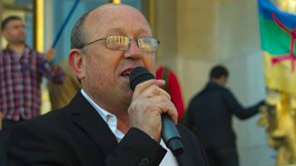Mas Ahmed Haddag, lors d'un rassemblement souverainiste kabyle (PH/SIWEL)