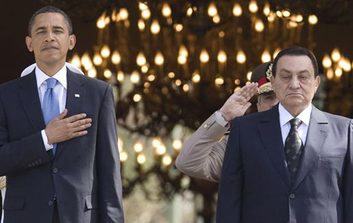 Barack Obama et Hosni Moubarak (Photo : Reuters)
