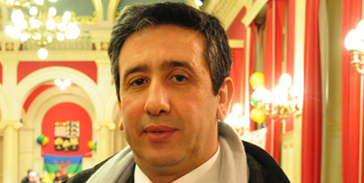 M. Lyazid Abid lors de la célébration de Yennayer 2961 à Paris (Photo : Uli Rohde / SIWEL)