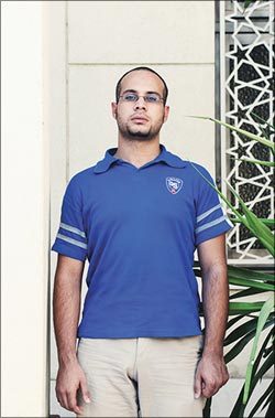 Ahmed Maher co fondateur de "APRIL 6 YOUTH MOVEMENT" (Photo : Joerg Klaus) 