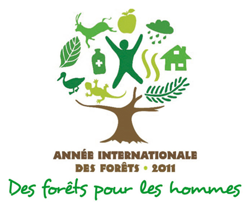 Logo officiel des Nations Unies pour l'Année internationale des forêts 2011