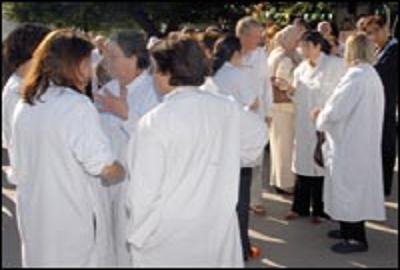 Les paramédicaux de Tizi-Ouzou en grève (Photo DR)