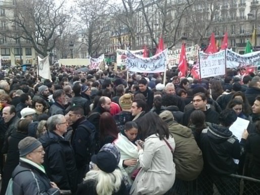 Rassemblement à Place de la République à Paris ( Photo : Marion Souzeau)