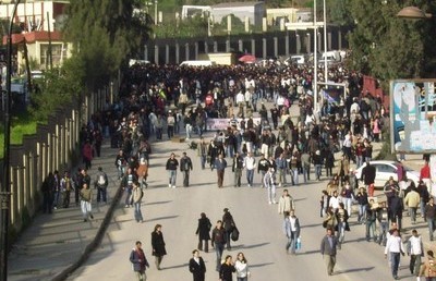 En moins d'un mois, trois marches contre l'insécurité ont été organisées par les étudiants à Tizi-Ouzou (Photo DR)