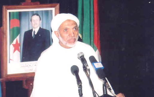 Abdelaziz Belkhadem, secrétaire général du parti de l'alliance présidentielle, FLN          (Photo SIWEL)
