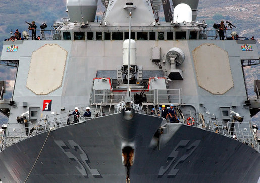 Le contre-torpilleur USS Barry (Photo : DR)