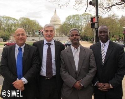Magdi Khalil , Ferhat Mehenni, Ibrahim Ahmad et Jimmy Mulla devant le Congrès américain.