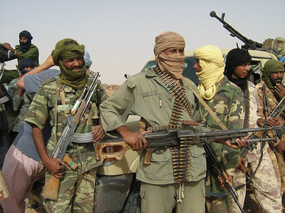 Mercenaires Touaregs soutenant Kadhafi. Photo DR