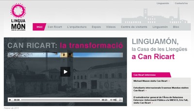 Le site de linguacom à propos du projet Can Ricart