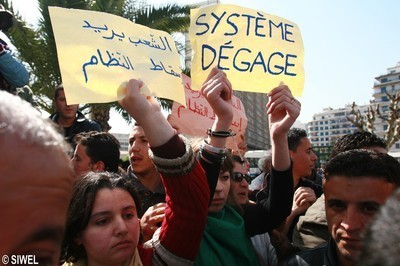 L'une des marches avortées de la CNCD à Alger (PH/ Y.I)