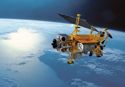 Le satellite UARS faisait le tour de la Terre toutes les 95,9 minutes. (Crédit Photo : NASA)