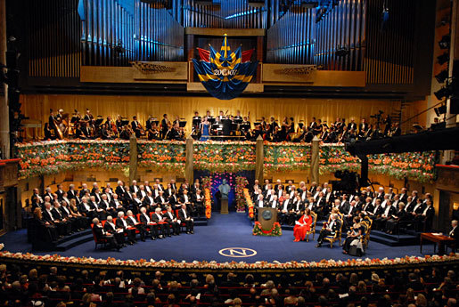 Cérémonie de remise des Prix Nobel à Stockholm, Suède, le 10 décembre 2007. (Crédit photo : Hans Mehlin)