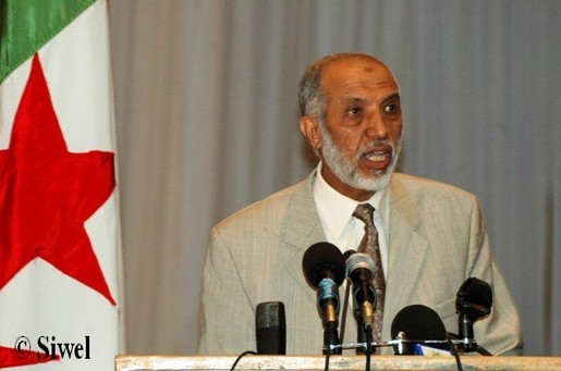 Abdelaziz Belkhadem, secrétaire général du FLN (Photo Rio - Siwel)