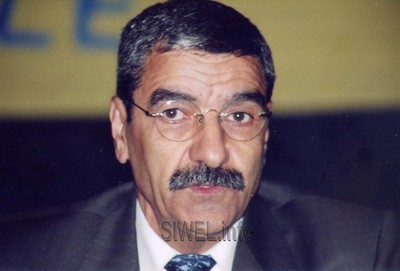 Le président du RCD Saïd Sadi (Photo Rio — Siwel)