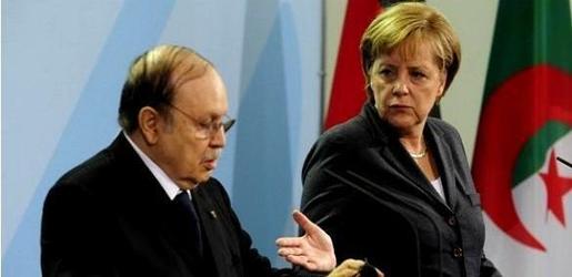 Le président algérien Abdelaziz Bouteflika et la Chancelière allemande Angela Merkel (PH/DR)