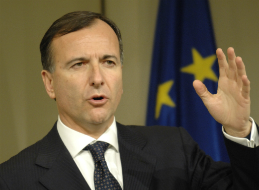 Franco Frattini, ministre italien des Affaires étrangères. (PH/DR)