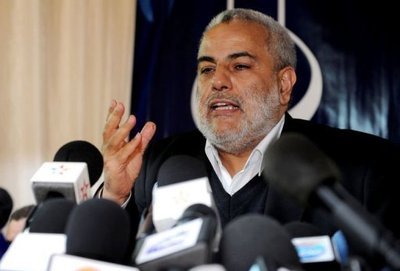 Abdelilah Benkirane, chef du parti islamiste Justice et développement (PJD) (PHOTO: AFP)