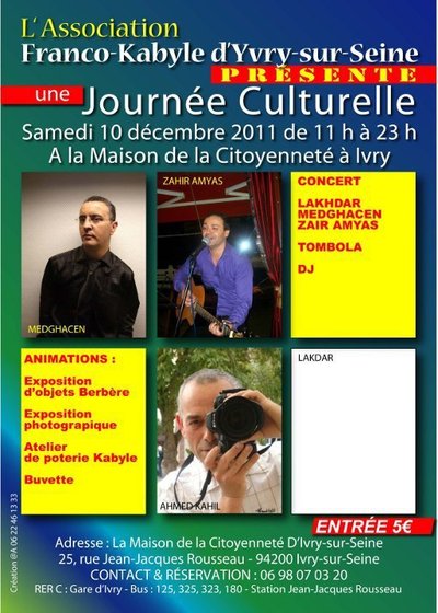 Journée culturelle de l'Association Franco-Kabyle d'Ivry-sur-Seine
