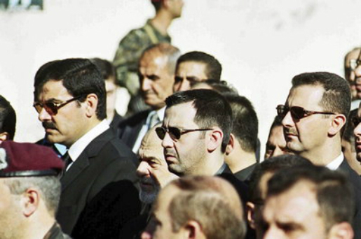 Bachar el Assad lors des funérailles de son père, Hafez el-Assad, le 13 juin 2000. (Photo DR)