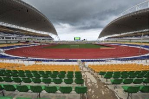 Libreville, le stade de l'Amitié sino-gabonaise, où doit se dérouler la finale de la CAN 2012. (PHOTO: AFP)