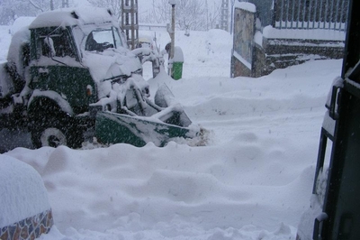 Importantes chutes de neige en Kabylie