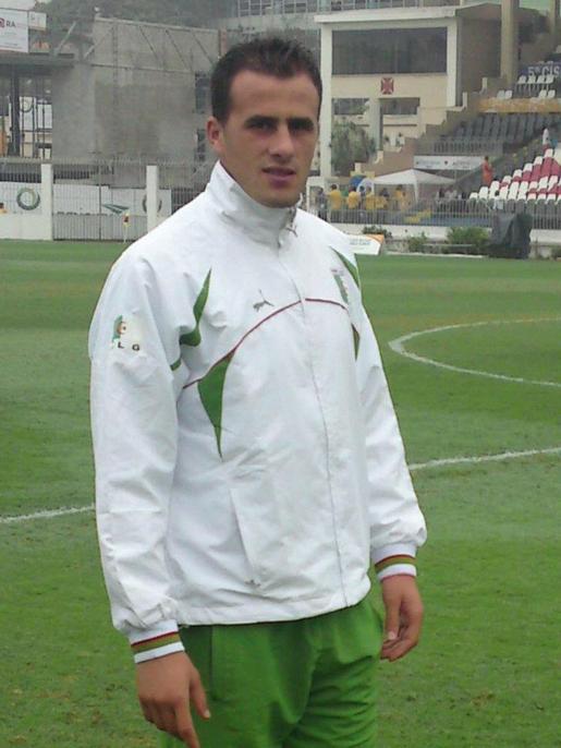 Lyes Aissani en équipe nationale algérienne (PH/DR)
