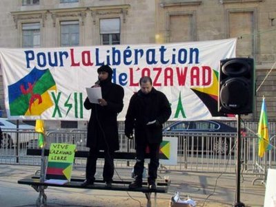 Manifestation de soutien à l'Azawad à Paris (PH/ Tamazgha)